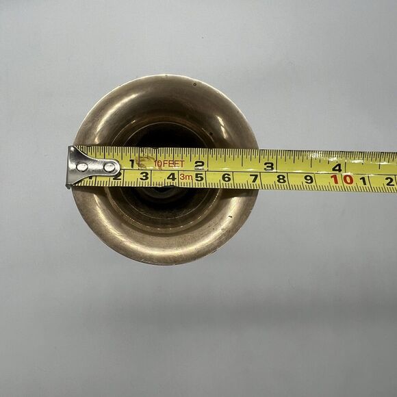 Vintage Handmade In India Solid Brass Vase 11.5" Tall - Picture 12 of 13